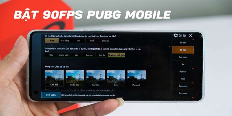 Thông tin PUBG Mobile hỗ trợ 90FPS